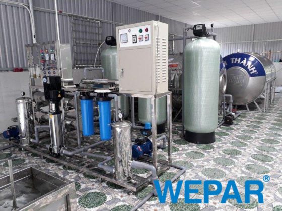 WEPAR lắp đặt hệ thống máy lọc nước công nghiệp cho cơ sở làm nước đóng bình, đóng chai.