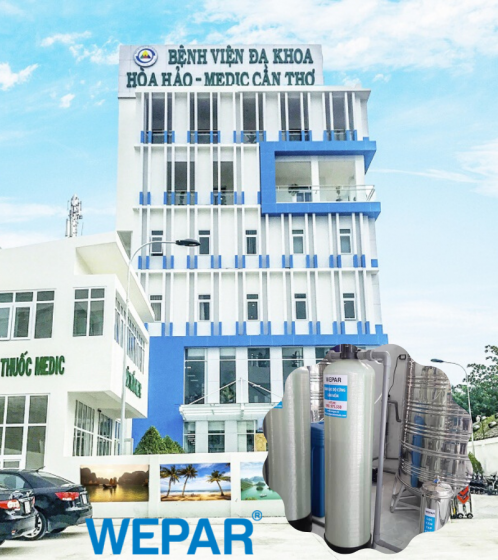 wepar lắp đặt máy lọc nước sạch cho bệnh viện Medic Hòa Hảo - Cần Thơ