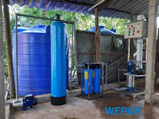 WEPAR lắp đặt máy lọc nước nhiễm mặn miền Tây cho vườn ươm Hai Tứ